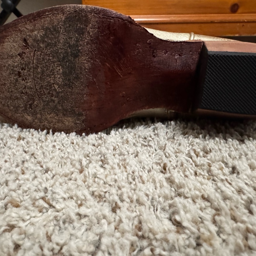 Gold and Silver Ankle Boots - Picture 7 of 11